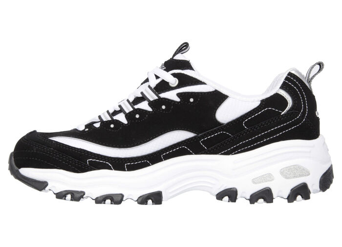 SKECHERS, sportieve damessneakers, met uitneembaar voetbed ZWART-WIT