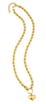 Koordketting met harthanger 