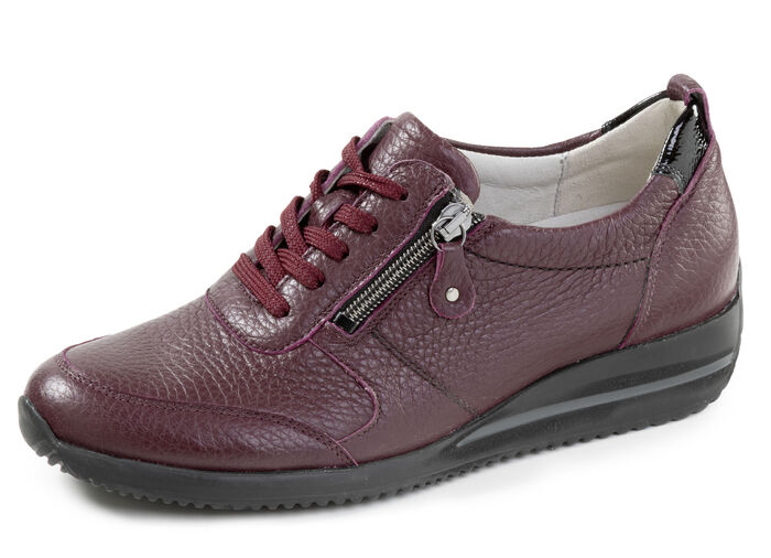 Waldläufer, lichte damessneakers, breedte H, met uitneembaar voetbed BORDEAUX