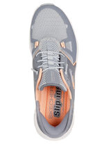 SKECHERS sneaker met gegoten instaphielplaat GRAU-ORANGE