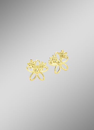 Filigraan oorbellen met bloemmotief 