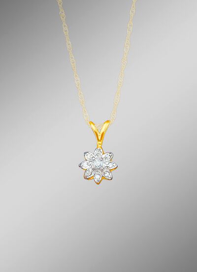 Hanger met briljant en diamanten 