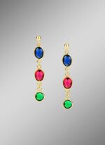 Kleurrijke elegantie: oorknopjes met kwarts in verschillende kleuren 