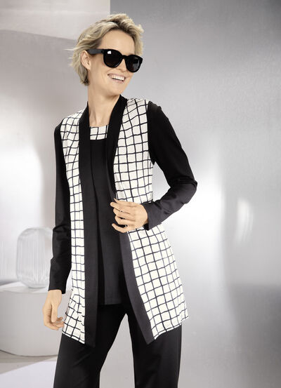 2-delige set bestaande uit vest en shirt 
