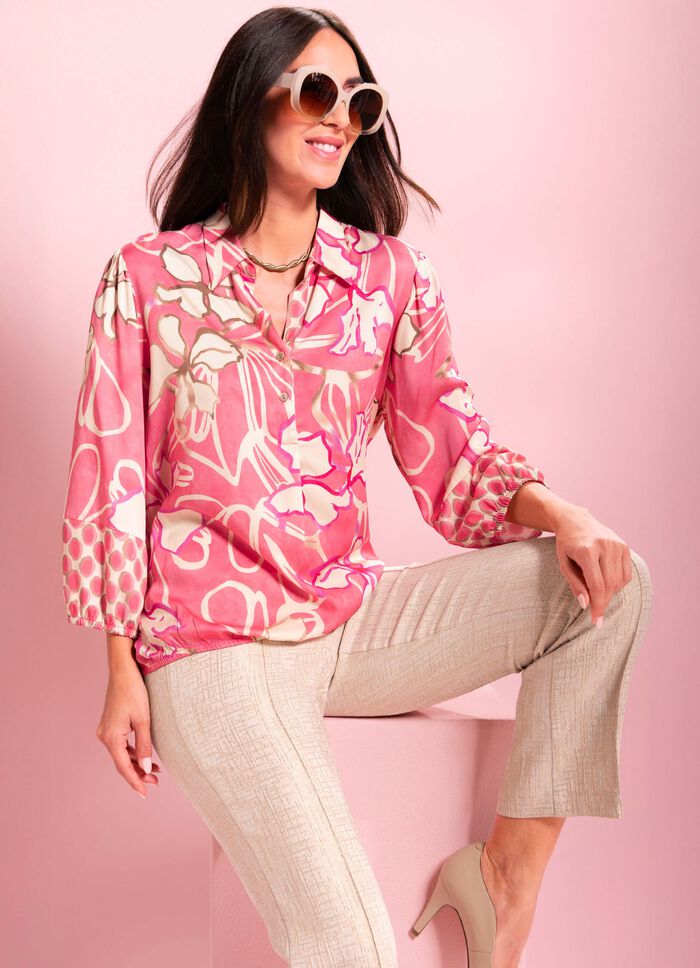 Blouse met knoopsluiting 