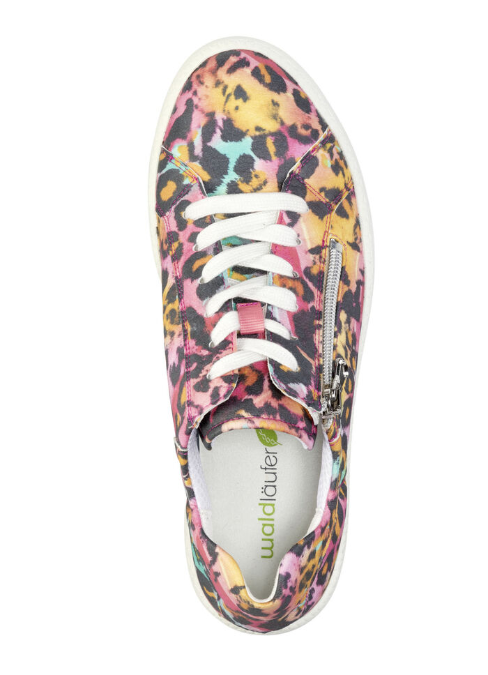 Waldläufer sneakers met verspreide glitter en luipaardprint VEELKLEURIG