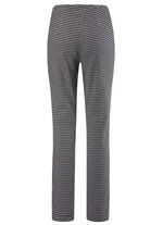 Broek met trendy pied-de-poulemotief ECRU-ZWART