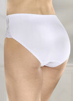 Set van vier slips met elastische kant 