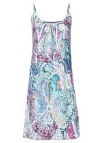 Laurina-jurk met inkjetprint en spaghettibandjes 