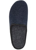 Pantoffels van textiel met een subtiel patroon 