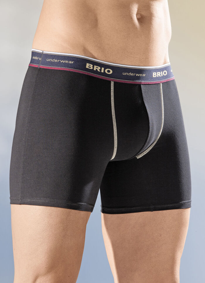 Set van drie broeken met elastische tailleband 