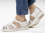 ELENA EDEN pantoffels met luchtige openingen ECRU-BEIGE