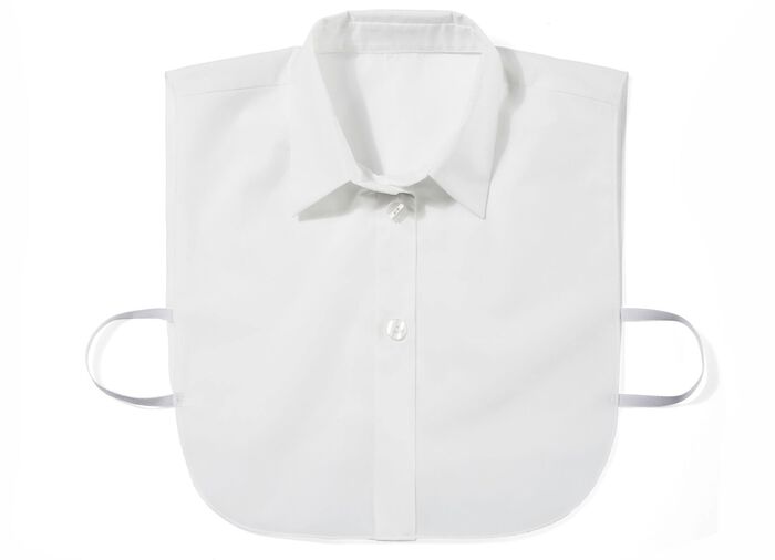 Klaus-modellen, damesblousekragen, gemaakt van fijne poplin 