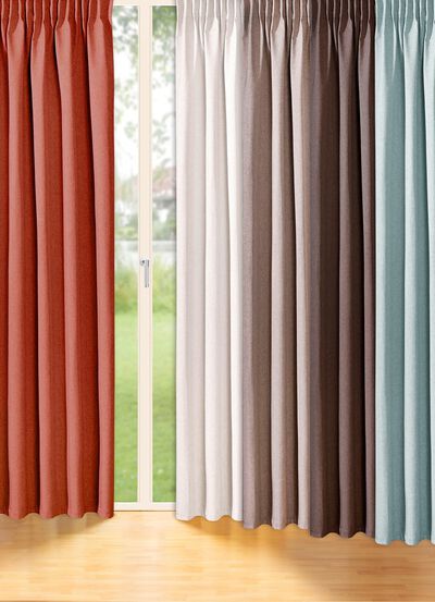 Energiebesparende verduisterende sjaals in linnenlook 