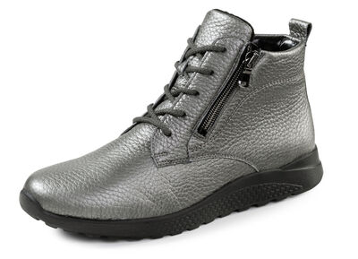 Waldläufer, comfortabele dames enkellaarsjes, winterschoenen, breedte H, gemaakt van hertenleer 