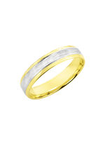 Klassieke trouwring in bicolor 