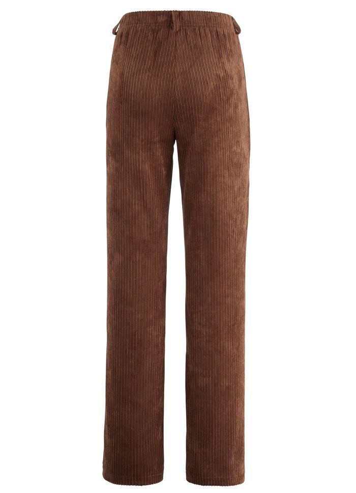 Broek met modieuze wijdte 