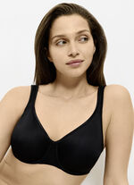 Triumph Comfort Minimizer beugelbeha met elastische tule borduursels SCHWARZ