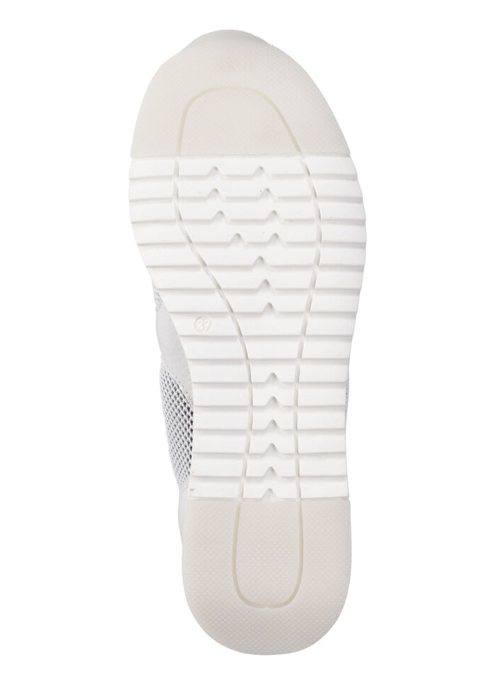 Caprice pantoffels met decoratieve clip PARELWIT