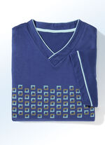 Duopack nachthemden met V-hals en zijsplitten 