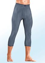 Set van twee 3/4 onderbroeken, van fijne ribstof, met gulp, meerkleurig 