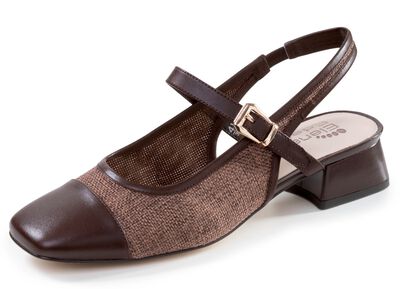 ELENA EDEN, chique dames slingpumps, breedte G, met klittenbandsluiting 