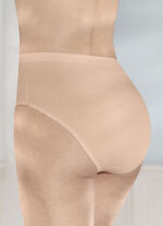 brio lingerie vijf-pack slips met glanzende rand PUDER