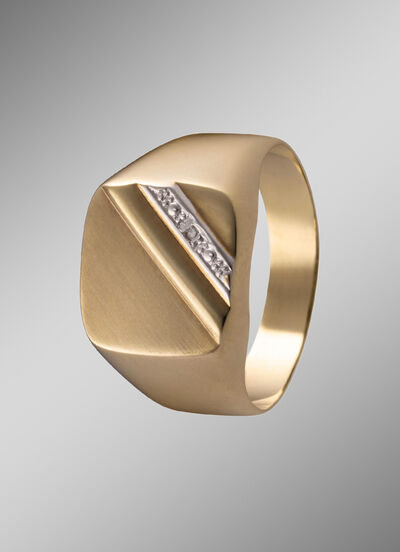 Herenring met diamant 
