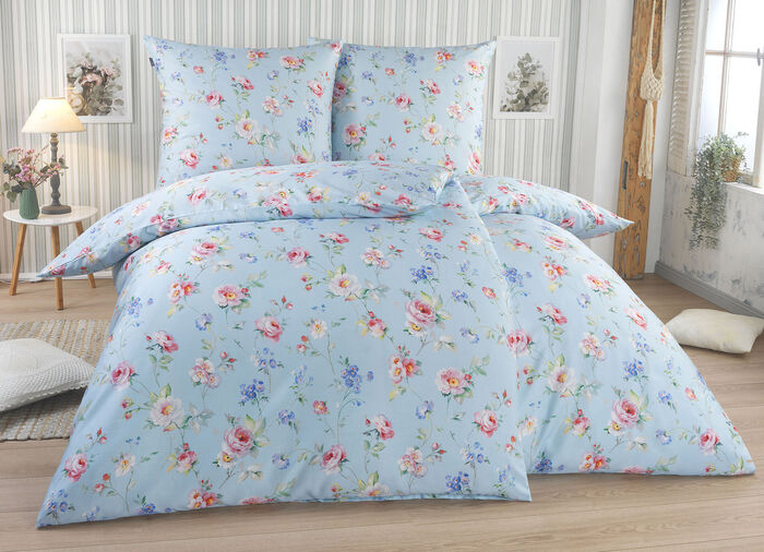 Beddengoedset met ritssluiting van Irisette BLAU