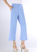 Broek in een modieus verkorte lengte LICHTBLAUW GEMÊLEERD