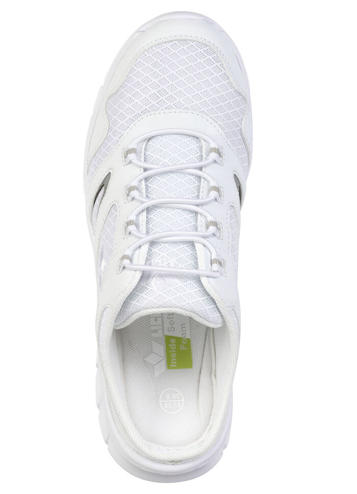 Sportieve damesschoen met uitneembaar voetbed WEISS