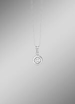 Tijdloze hanger met synthetische zirkonia 