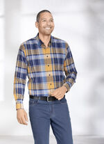 Geruit overhemd met button-downkraag D''BLAU-OCKER