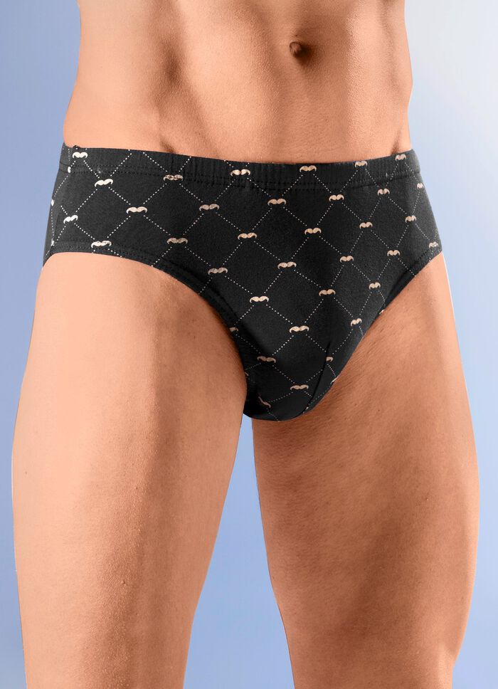 Set van vier slips met all-over print 