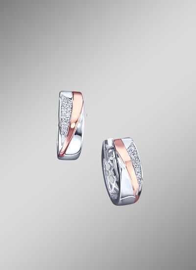 Hoogwaardige creoolse klapoorbellen met diamanten 