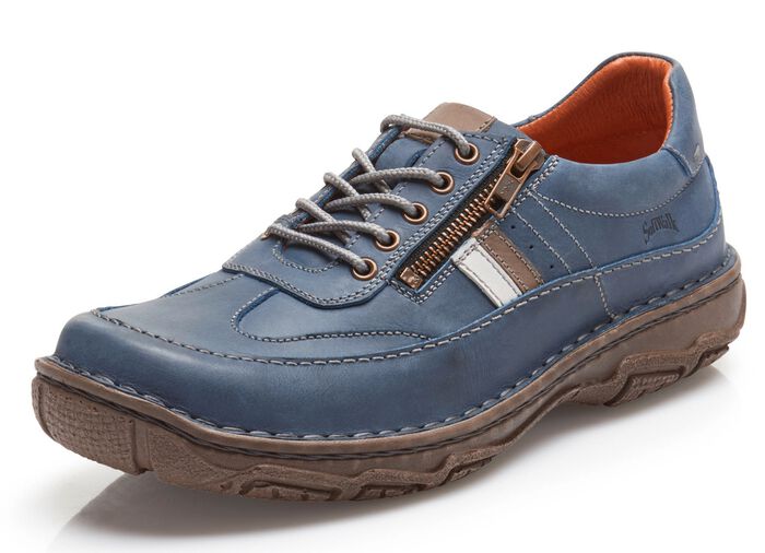 Veterschoen met contrasterende biezen JEANS