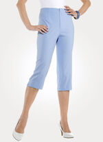 Capribroek met comfortabele elastische tailleband HELLBLAU