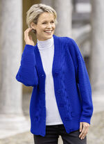 Cardigan met decoratieve structuur 