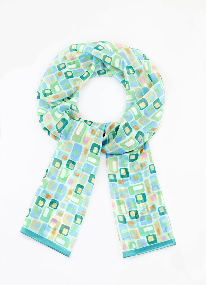 Sjaal met geometrisch ontwerp 