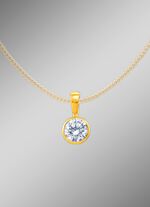 Massieve kettinghanger met briljant 