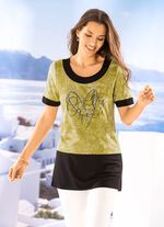 Lang shirt in een geweldige batik-look 