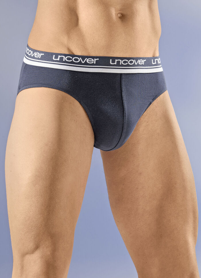 Discover by Schiesser, set van drie slips met elastische tailleband 3X MARINE