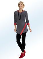 Leggings met edel glanzend siermotief 