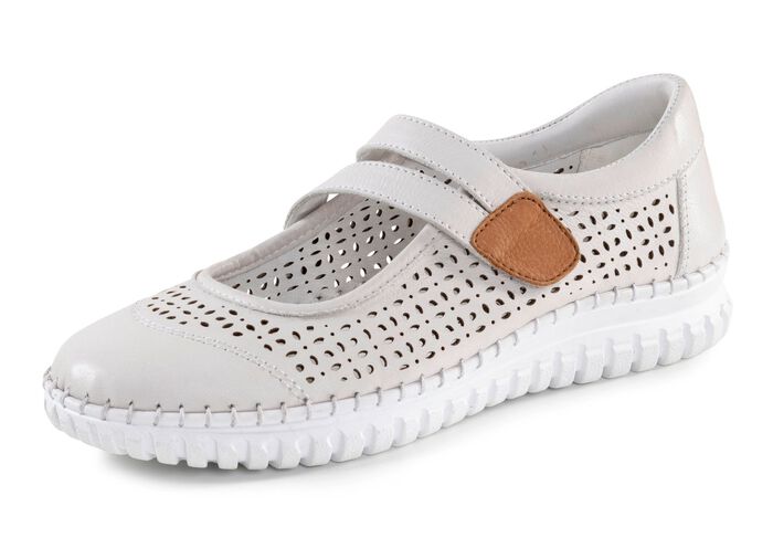 ELENA EDEN pantoffels gemaakt van rundnappaleer met bruine bies 