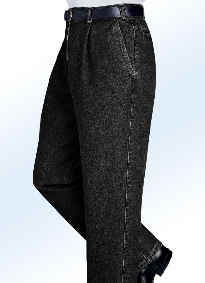 Jeans "Francesco Botti" in 2 kwaliteiten en 3 kleuren ZWART