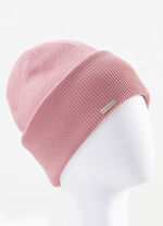 Seeberger, dameshoed, met geribbelde boord ROZE