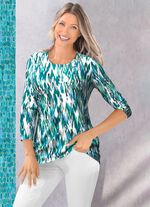 Shirt met 3/4-mouwen 