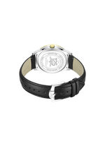 Rotary quartz herenhorloge met leren band 