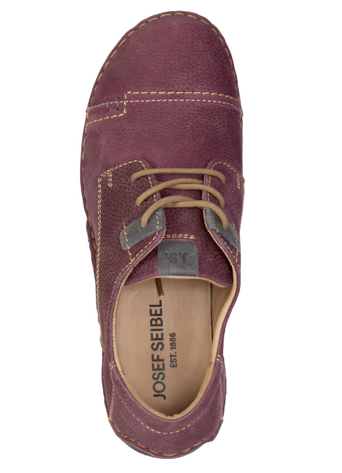 Josef Seibel, klassieke dames veterschoenen, breedte G, met uitneembaar voetbed BEERE-GRAU