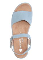 Sandaal gemaakt van fluwelen su&egrave;de 